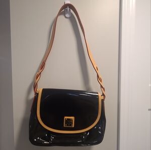 Dooney and Bourke "Hallie" Patent Leather Saddle Bag